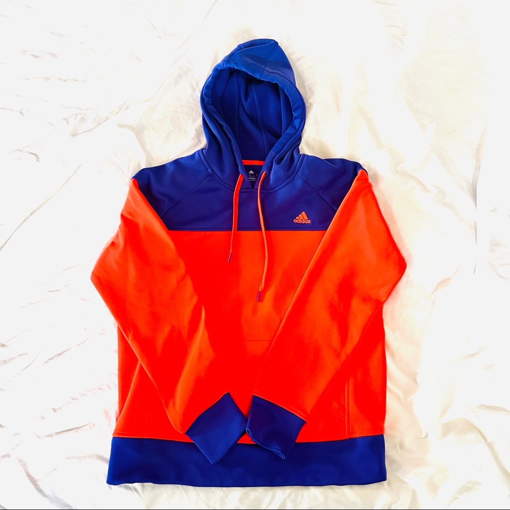 Adidas fleece pullover hoodie activewear set large